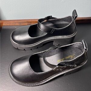 Black Mary Jane Platform Shoes